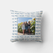 最高のFriends スタイリッシュ Blue Friendship写真 クッション (正面)