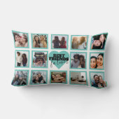 最高のFRIENDS 14フォトコラージュ装飾用クッション ランバークッション (裏面)