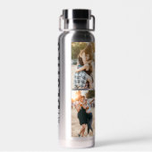 最高のFriends Bestiesカスタムイニシャル4 Photo BFF W ウォーターボトル (背面)