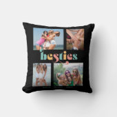 最高のFriends Bestisレトロ4最高の Photo Friends クッション (正面)