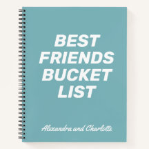 最高のFriends Bucket Listシンプルパーソナライズされた Blue