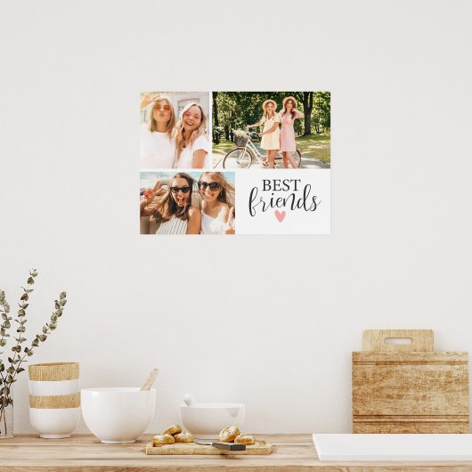 最高のFriends Chic Script Photo ポスター (キッチン)