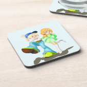 最高のFriends Coaster - Your Color -文字 コースター (左側)