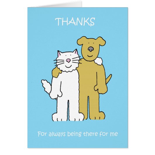 最高のFriends Day 6月8日漫画の猫と犬 (正面)