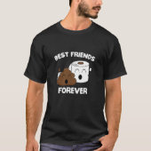 最高のFriends Foreverウンチ絵文字Tシャツエモクールティ Tシャツ (正面)