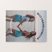 最高のFriends Foreverカスタム写真と名前 ジグソーパズル (横)