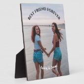 最高のFriends Foreverカスタム写真と名前 フォトプラーク (側面)