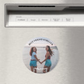 最高のFriends Foreverカスタム写真と名前 マグネット (インサイチュ (食洗機))