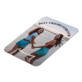 最高のFriends Foreverカスタム写真と名前 マグネット (左側)