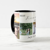 最高のFriends Foreverカスタム写真マグカップ – 6枚の写真 マグカップ (正面左)