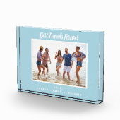 最高のFriends Foreverカスタム写真ライトブルー フォトブロック (右)