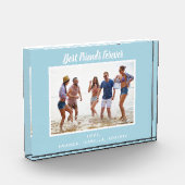 最高のFriends Foreverカスタム写真ライトブルー フォトブロック (左)