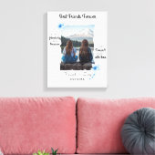 最高のFriends Foreverカスタム写真 キャンバスプリント (インサイチュ (リビング))