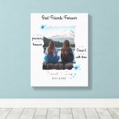 最高のFriends Foreverカスタム写真 キャンバスプリント (インサイチュ (ウッドフロア))