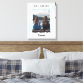 最高のFriends Foreverカスタム写真 キャンバスプリント (インサイチュ (寝室))