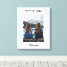 最高のFriends Foreverカスタム写真 キャンバスプリント