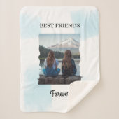 最高のFriends Foreverカスタム写真 シェルパブランケット (正面)