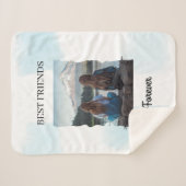 最高のFriends Foreverカスタム写真 シェルパブランケット (正面(横))