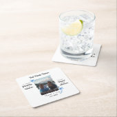 最高のFriends Foreverカスタム写真 スクエアペーパーコースター (インサイチュ)