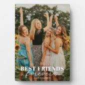 最高のFriends Foreverカスタム白スクリプト写真 フォトプラーク (正面)