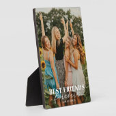 最高のFriends Foreverカスタム白スクリプト写真 フォトプラーク (側面)