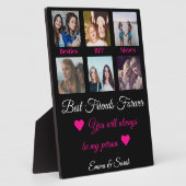最高のFriends Foreverカスタム6写真ネーム引用文 フォトプラーク (側面)