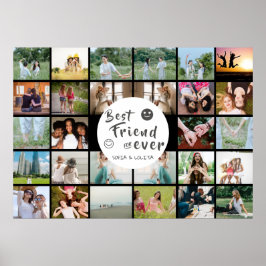 最高のFriends Foreverカスタム 28-Photo Collage ポスター