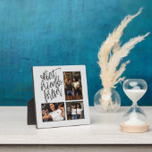 最高のFriends Foreverスクリプト3枚の写真グレー フォトプラーク (インサイチュ)