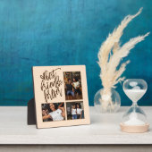 最高のFriends Foreverスクリプト3枚の写真ブラウンクリーム フォトプラーク (インサイチュ)