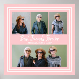 最高のFriends Foreverパーソナライズされた写真 ポスター