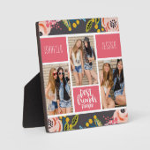 最高のFriends ForeverフローラコラージュBFF フォトプラーク (正面)