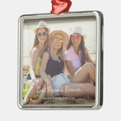 最高のFriends Forever写真名 メタルオーナメント (左)