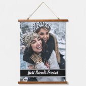 最高のFriends Forever自分の写真をカスタム作成 吊り下げ型タペストリー (正面)