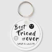 最高のFriends Forever - カスタム 4-Photo Collage キーホルダー (裏面)