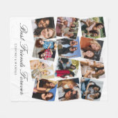 最高のFriends Forever 12フォトコラージュ フリースブランケット (正面(横))
