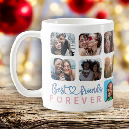 最高のFriends Forever 14モダン Photo Collage Coff コーヒーマグカップ