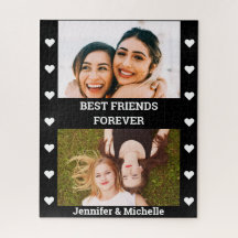 最高のFriends Forever 2カスタム写真と名前の黒