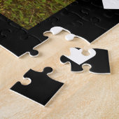 最高のFriends Forever 2カスタム写真と名前の黒 ジグソーパズル (側面)