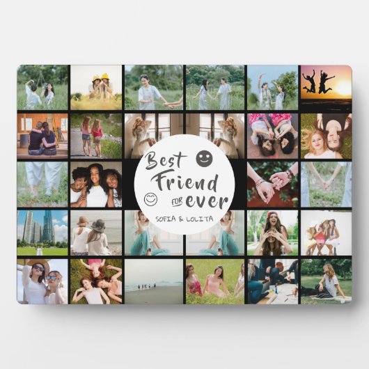 最高のFriends Forever 28-Photo Collageプラーク フォトプラーク (正面)
