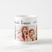 最高のFriends Forever 3つの写真名 コーヒーマグカップ (中央)