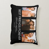最高のFriends Forever 3フォトコラージギフト アクセントクッション (裏面(縦))