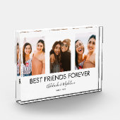 最高のFriends Forever 3フォトコラージギフト フォトブロック (左)