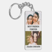 最高のFriends Forever 4カスタム写真と名前 キーホルダー (正面左)