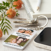 最高のFriends Forever 4カスタム写真と名前 キーホルダー (正面右)