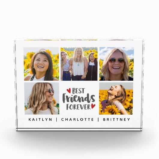 最高のFriends Forever 5 Photo Collage Block フォトブロック (正面)