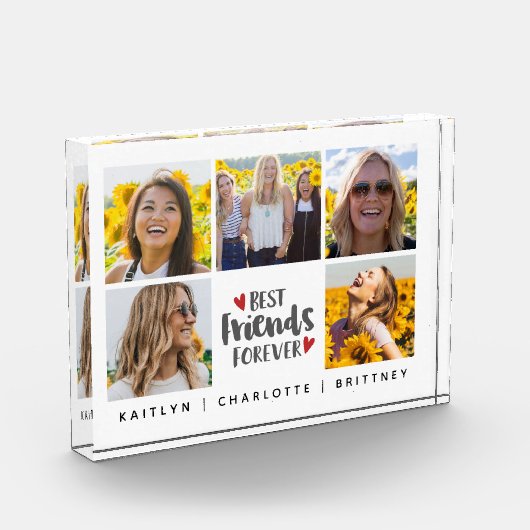 最高のFriends Forever 5 Photo Collage Block フォトブロック (左)