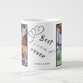 最高のFriends Forever 8-Photo Collage Specialty Mug ジャンボコーヒーマグカップ