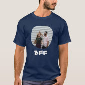 最高のFriends Forever BFFはあなたの正方形の写真をアップロード Tシャツ (正面)
