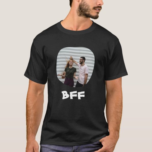 最高のFriends Forever BFFはあなたの正方形の写真をアップロード Tシャツ (正面)