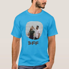 最高のFriends Forever BFFはあなたの正方形の写真をアップロード Tシャツ